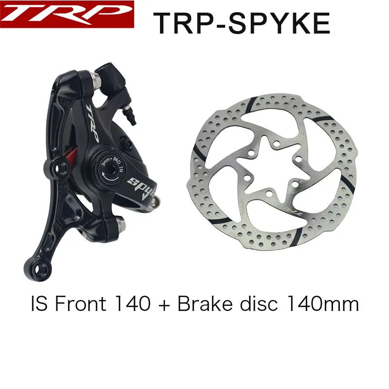 TRP SPYKE Alloy Mechanical Disc Brakes Caliper Spyke Black calipers Front / Rear / Pair w/ or w/o 160mm disc with Adapter Screws 
TRP SPYKE Alloy Mechanical Disc Brakes Caliper Spyke Black calipers Front / Rear / Pair w/ or w/o 160mm disc with Adapter Screws