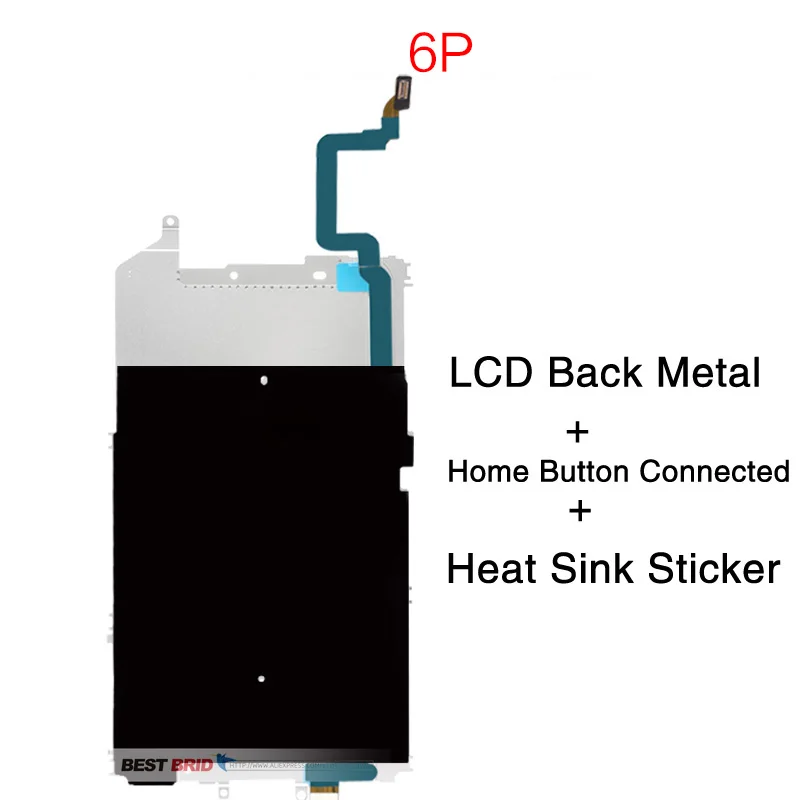 1pcs For iPhone 6G 6 Plus LCD Screen Metal Plate Shield Backplate With Home Button Connected Flex Cable and Heat sink Sticker
1pcs For iPhone 6G 6 Plus LCD Screen Metal Plate Shield Backplate With Home Button Connected Flex Cable and Heat sink Sticker