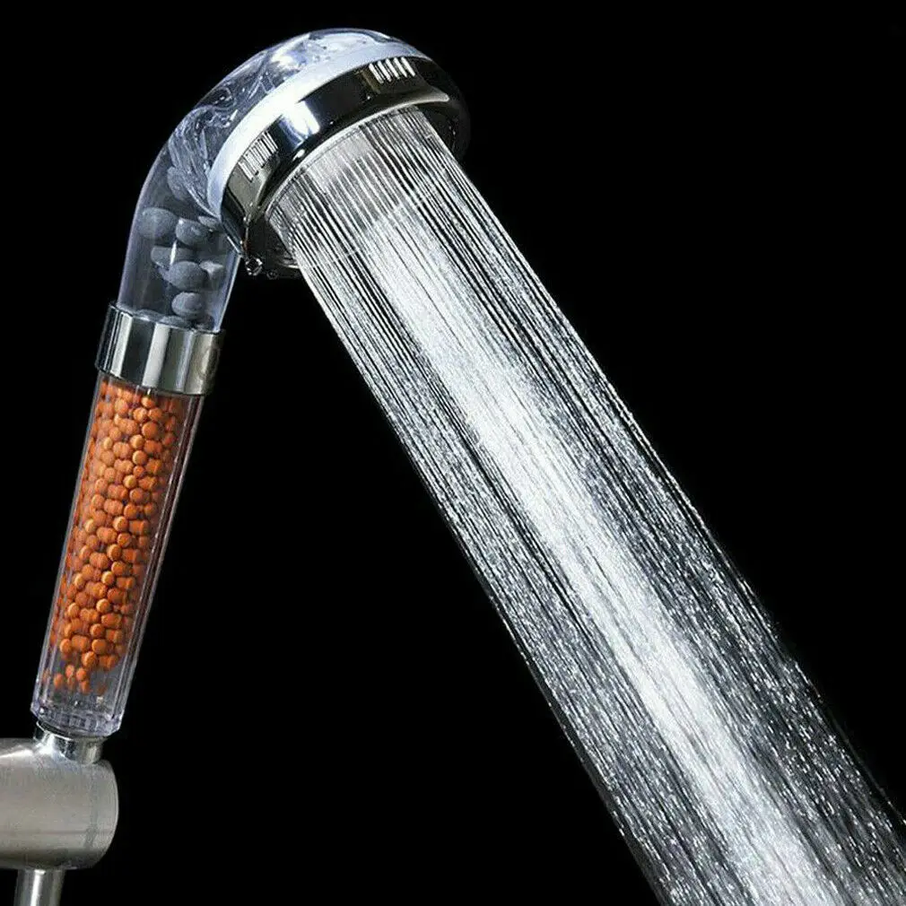 Water Saving Shower Bath Head High Pressure Stone Stream Handheld Shower Head With Negative Ion Activated Ceramic Balls
Water Saving Shower Bath Head High Pressure Stone Stream Handheld Shower Head With Negative Ion Activated Ceramic Balls