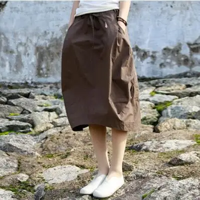 Women Autumn Bud Skirts Natural Waist Cotton Linen Skirt Elastic Waist Plus Size Solid Skirts Art Style Loose Skirt S, M, L
Women Autumn Bud Skirts Natural Waist Cotton Linen Skirt Elastic Waist Plus Size Solid Skirts Art Style Loose Skirt S, M, L