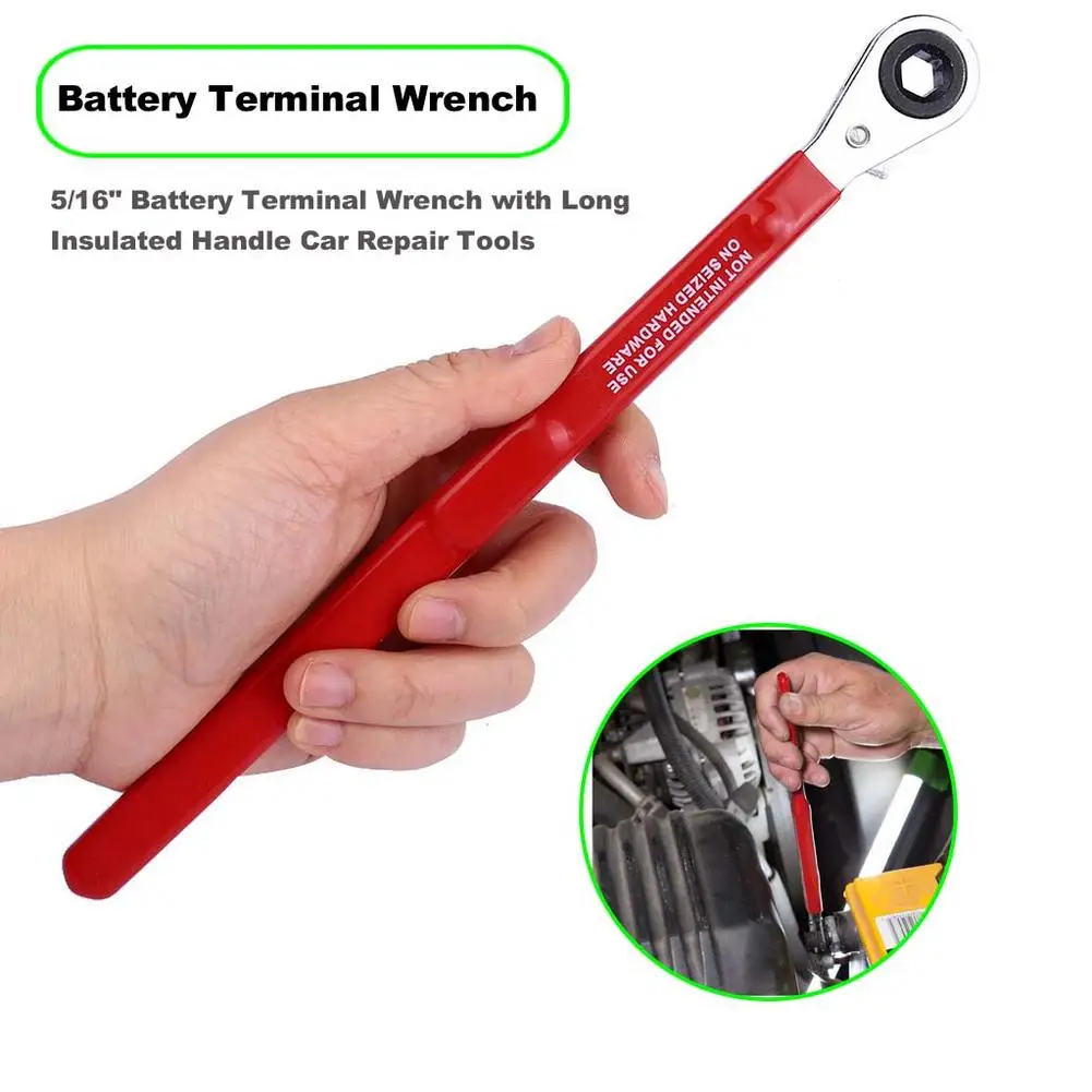 Extractor De Rodamiento 5/16" Battery Terminal Wrench With Long Insulated Handle Car Repair Tools Bearing Puller Tool
Extractor De Rodamiento 5/16" Battery Terminal Wrench With Long Insulated Handle Car Repair Tools Bearing Puller Tool