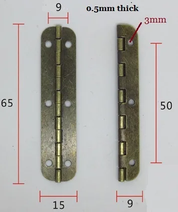 100PCS/LOT 65mm Continuous Hinges Piano Hinge For Gift Accessories Case Box Iron With Bronze Plate
100PCS/LOT 65mm Continuous Hinges Piano Hinge For Gift Accessories Case Box Iron With Bronze Plate