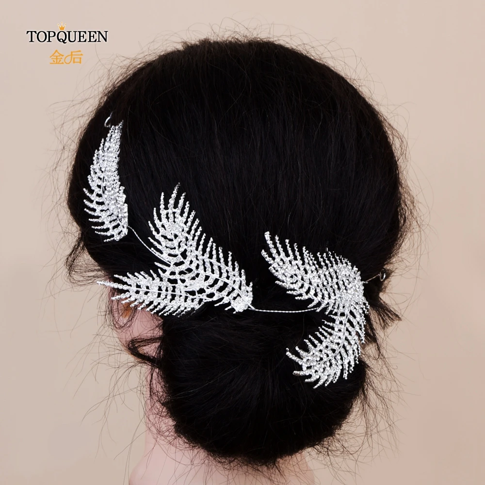 TOPQUEEN HP261 Luxury sliver diamond wedding tiara alloy leaf bridal headpieces wedding hair vine hair jewelry bridal headdress
TOPQUEEN HP261 Luxury sliver diamond wedding tiara alloy leaf bridal headpieces wedding hair vine hair jewelry bridal headdress