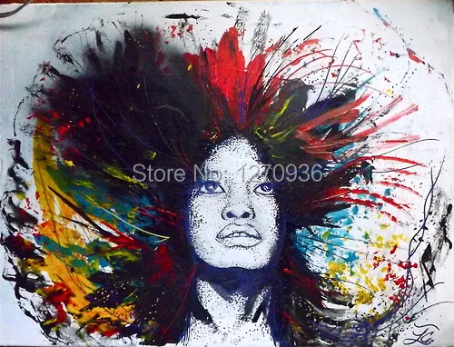 Pure Hand Painted Canvas Oil Painting for Bars Decorative Painting Modern Black Red Explosion Lady face are Singing Figure
Pure Hand Painted Canvas Oil Painting for Bars Decorative Painting Modern Black Red Explosion Lady face are Singing Figure