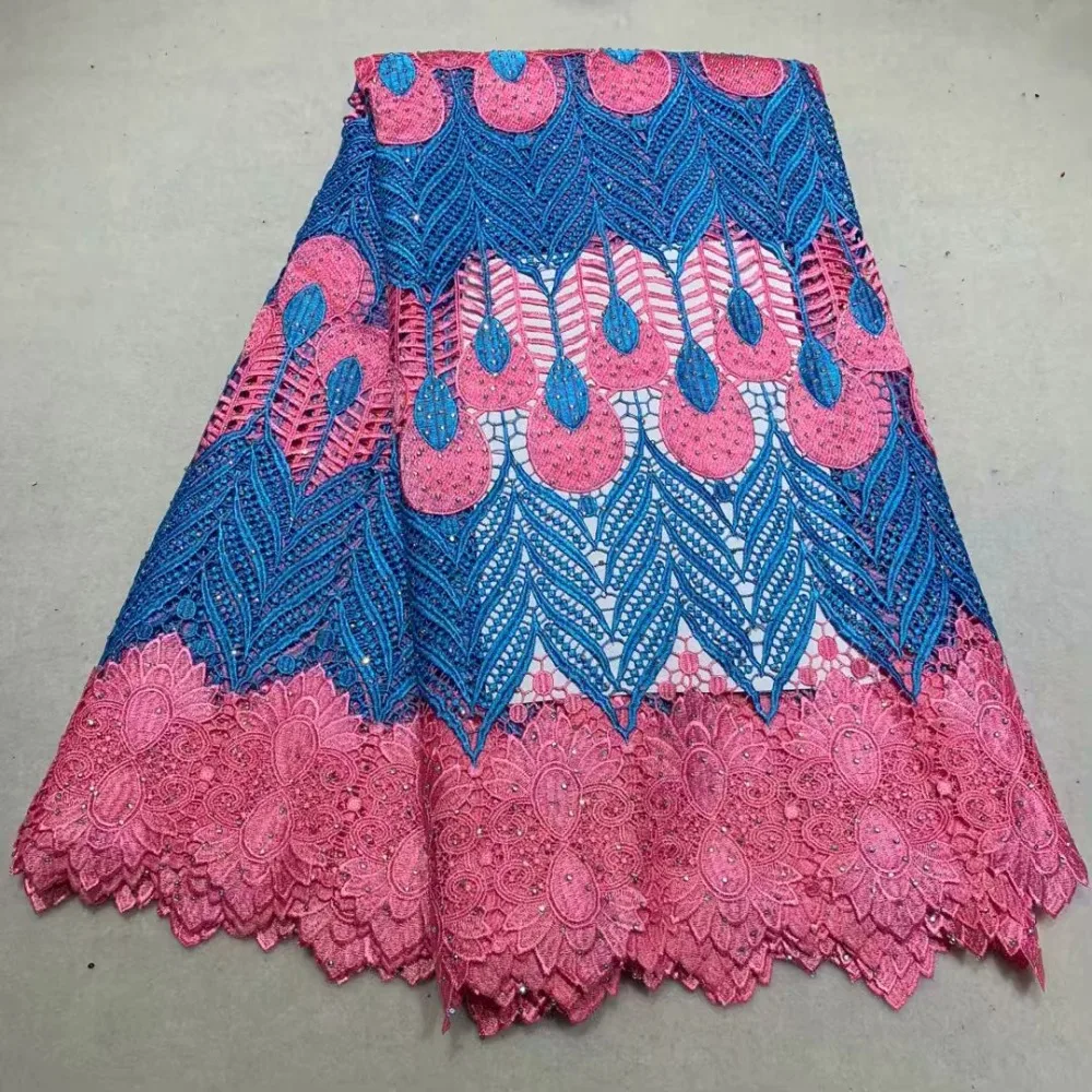 5yards/piece newcoming double colour guipure lace fabric good quality water soluble lace fashion design dfno152
5yards/piece newcoming double colour guipure lace fabric good quality water soluble lace fashion design dfno152