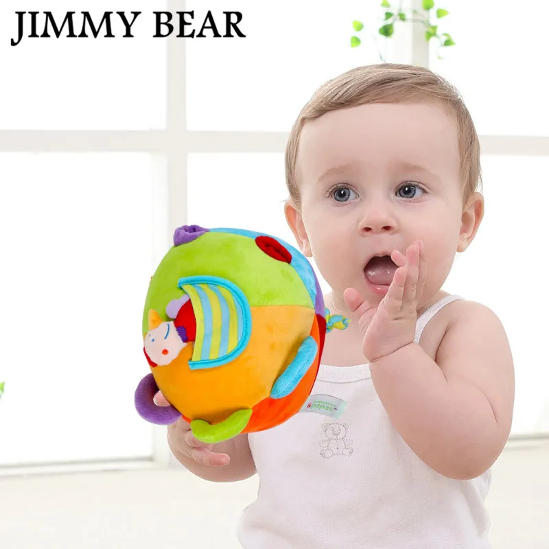 JIMMY BEAR 1 Pcs Baby Toys Multicolour Sensory Ball Infant Toy Baby Rattles Grasping Balls Soft Cloth Jingle Ball Growth Toy
JIMMY BEAR 1 Pcs Baby Toys Multicolour Sensory Ball Infant Toy Baby Rattles Grasping Balls Soft Cloth Jingle Ball Growth Toy
