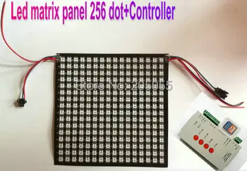 DC5V SMD5050 RGB WS2812B digital led panel light ws2811 built-in 16*16 pixels 256 dot matrix display+SD CARD controller T-1000S
DC5V SMD5050 RGB WS2812B digital led panel light ws2811 built-in 16*16 pixels 256 dot matrix display+SD CARD controller T-1000S