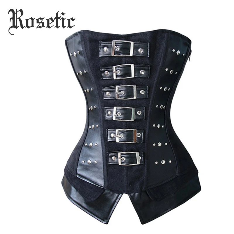 Rosetic Bustier Corsets Women Short Rivet Belts Solid Summer Lace-Up Black Fall Slim Sexy Futuristic Corselets Underbust Corsets
Rosetic Bustier Corsets Women Short Rivet Belts Solid Summer Lace-Up Black Fall Slim Sexy Futuristic Corselets Underbust Corsets