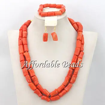 Hot Women Wedding Jewelry Set Two Rows Coral Beads Necklace Set Free Shipping Handmade Design CN126
Hot Women Wedding Jewelry Set Two Rows Coral Beads Necklace Set Free Shipping Handmade Design CN126