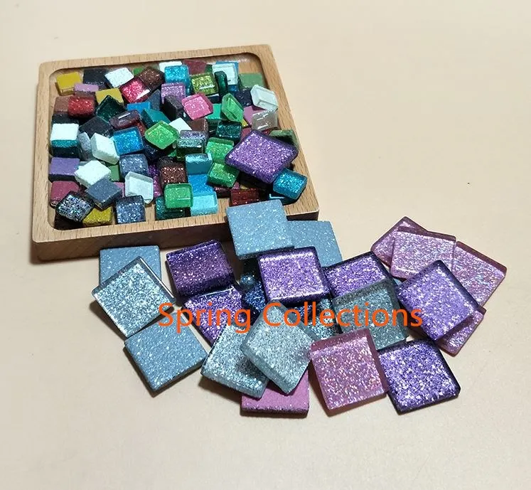 200g/pack Muilt-Color 2cm square shapes Glass Mosaic Tiles for DIY Crafts Mosaic Making Glitter Crystal Mosaic
200g/pack Muilt-Color 2cm square shapes Glass Mosaic Tiles for DIY Crafts Mosaic Making Glitter Crystal Mosaic