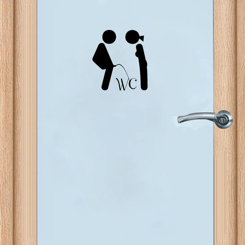YOJA 19.3*21CM Cartoon Funny Urinate WC Door Decoration Decal Wall Sticker Black Graphical A40234
YOJA 19.3*21CM Cartoon Funny Urinate WC Door Decoration Decal Wall Sticker Black Graphical A40234