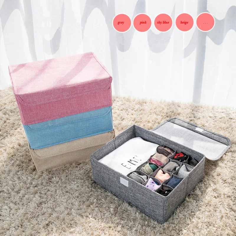 Bra Underwear Organizer Linen Wardrobe Closet Organizer For Scarfs Socks Foldable Home Storage Box Cloth Organizer Case
Bra Underwear Organizer Linen Wardrobe Closet Organizer For Scarfs Socks Foldable Home Storage Box Cloth Organizer Case