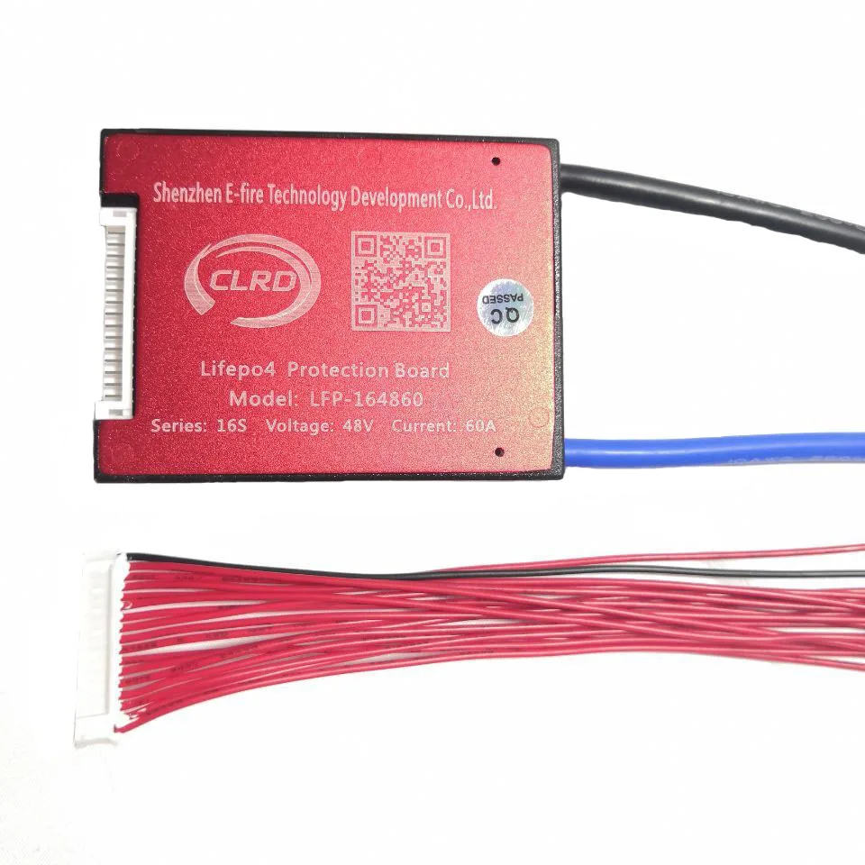 3.2V cell 16S 48V 25A 35A 45A 60A BMS Used for 48v 10ah 12ah 15ah 20ah lifepo4 battery With balance function
3.2V cell 16S 48V 25A 35A 45A 60A BMS Used for 48v 10ah 12ah 15ah 20ah lifepo4 battery With balance function
