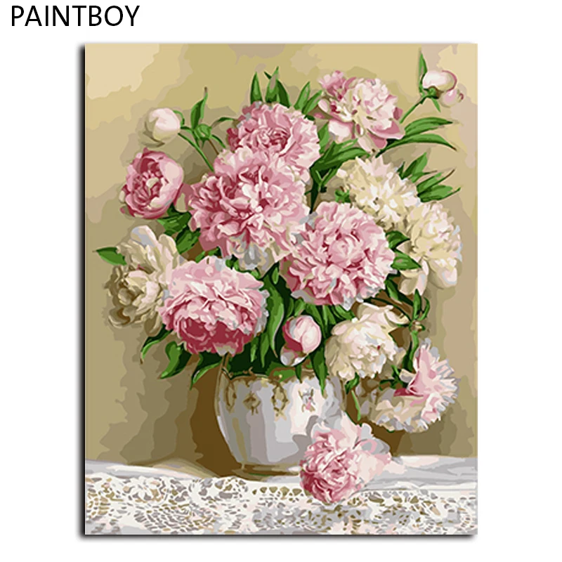 PAINTBOY Framed Pictures Painting By Numbers Rose Flower Handwork Canvas Oil Painting Home Decor For Living Room GX8855
PAINTBOY Framed Pictures Painting By Numbers Rose Flower Handwork Canvas Oil Painting Home Decor For Living Room GX8855