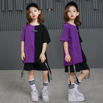 Children Clothing Outfits Teen Girls Boys Ballroom Jazz Hip Hop Street Dance Costumes Kids Loose Short Sleeve Suits Tracksuit
Children Clothing Outfits Teen Girls Boys Ballroom Jazz Hip Hop Street Dance Costumes Kids Loose Short Sleeve Suits Tracksuit