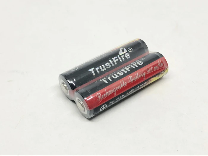 

2pcs/lot TrustFire 14500 AA 900mAh 3.7V Protected Li-ion Battery Rechargeable Batteries Free Shipping