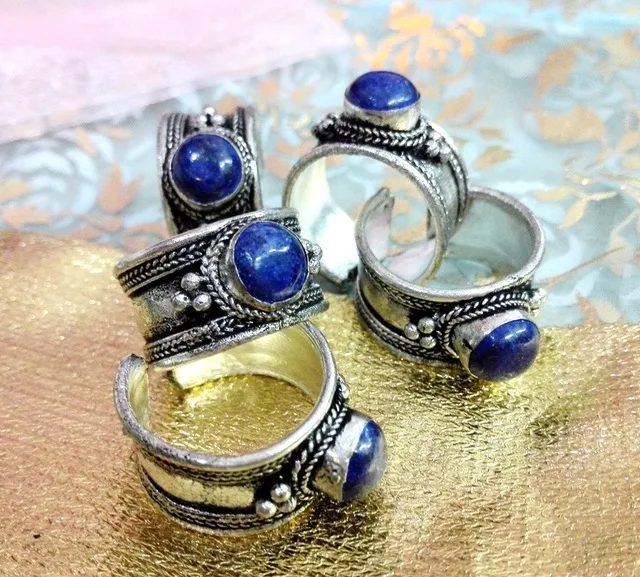 Fashion Jewelry Natural Lapis Lazuli Ring Tibet Silver Buddhism Nepal Ring Adjustable Unisex Gift one ring
Fashion Jewelry Natural Lapis Lazuli Ring Tibet Silver Buddhism Nepal Ring Adjustable Unisex Gift one ring