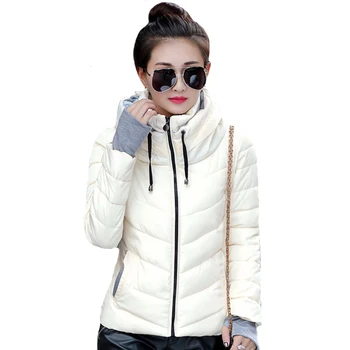 Autumn Winter Short Jacket Women Parkas Outerwear Solid Hooded Coats Female Slim Cotton Padded Basic Jacket chaqueta mujer
Autumn Winter Short Jacket Women Parkas Outerwear Solid Hooded Coats Female Slim Cotton Padded Basic Jacket chaqueta mujer