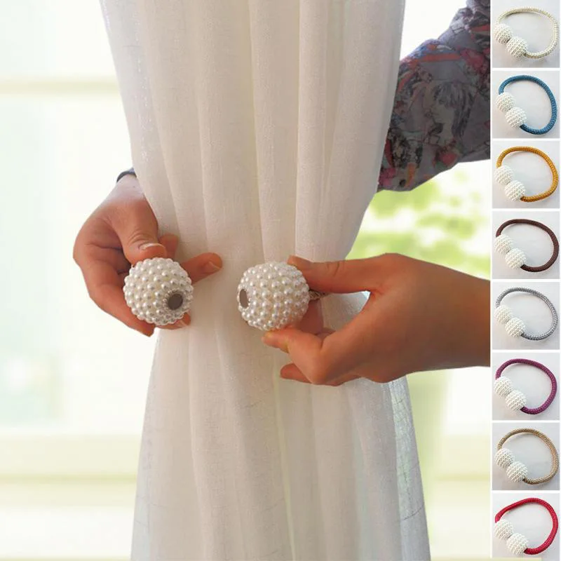 1pc Pearl Magnetic Curtain Holders Curtain Clip Bendable Tieback Buckle Clips Hanging Ball Buckle Curtain Parts Home Decor
1pc Pearl Magnetic Curtain Holders Curtain Clip Bendable Tieback Buckle Clips Hanging Ball Buckle Curtain Parts Home Decor