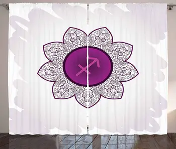 Zodiac Sagittarius Curtains Oriental Mandala Design with Horoscope Symbol Floral Arrangement Living Room Bedroom Window Drapes
Zodiac Sagittarius Curtains Oriental Mandala Design with Horoscope Symbol Floral Arrangement Living Room Bedroom Window Drapes