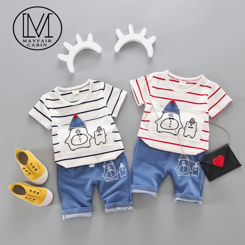 Cartoon Boys Clothes Set 2019 Summer Fashion Boys Striped Tops+ Pants Suits for Children Boys Clothing Outfits Baby Girl costume
Cartoon Boys Clothes Set 2019 Summer Fashion Boys Striped Tops+ Pants Suits for Children Boys Clothing Outfits Baby Girl costume