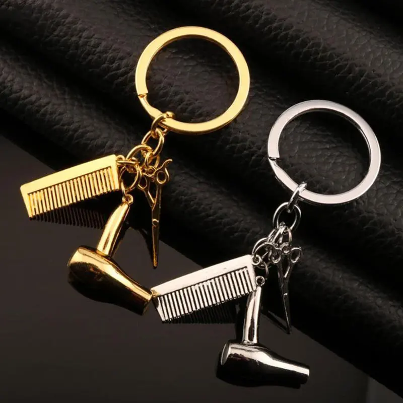 Mini Hair Dryer Key Ring Alloy Comb Scissors Pendant Metal Hairdressing Tool Model Stylish Hangings Creative Gifts Souvenir NEW
Mini Hair Dryer Key Ring Alloy Comb Scissors Pendant Metal Hairdressing Tool Model Stylish Hangings Creative Gifts Souvenir NEW