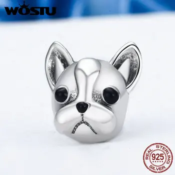 WOSTU 100% 925 Sterling Silver French BULLDOG Doggy Animal Beads Fit Original Women Charms Bracelet DIY Jewelry Making BKC315
WOSTU 100% 925 Sterling Silver French BULLDOG Doggy Animal Beads Fit Original Women Charms Bracelet DIY Jewelry Making BKC315