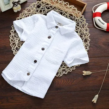 4 Colors Linen Cotton Summer Brand Blouses Children Boy Girl Kids Baby Tops Tees Comfortable Gentleman Sundress With Pocket 2-9Y
4 Colors Linen Cotton Summer Brand Blouses Children Boy Girl Kids Baby Tops Tees Comfortable Gentleman Sundress With Pocket 2-9Y