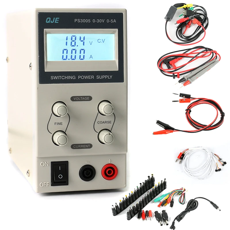 30V 5A Digital Adjustable DC Power Supply Laboratory Switching Power Supply DC JACK Set For Laptop Phone Repair 110V 220V EU US
30V 5A Digital Adjustable DC Power Supply Laboratory Switching Power Supply DC JACK Set For Laptop Phone Repair 110V 220V EU US