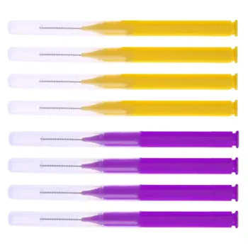 8PCS Soft Plastic Oral Cleaning Interdental Brush Interdental Brush Toothpick Dental floss Purple Yellow Dental Floss
8PCS Soft Plastic Oral Cleaning Interdental Brush Interdental Brush Toothpick Dental floss Purple Yellow Dental Floss