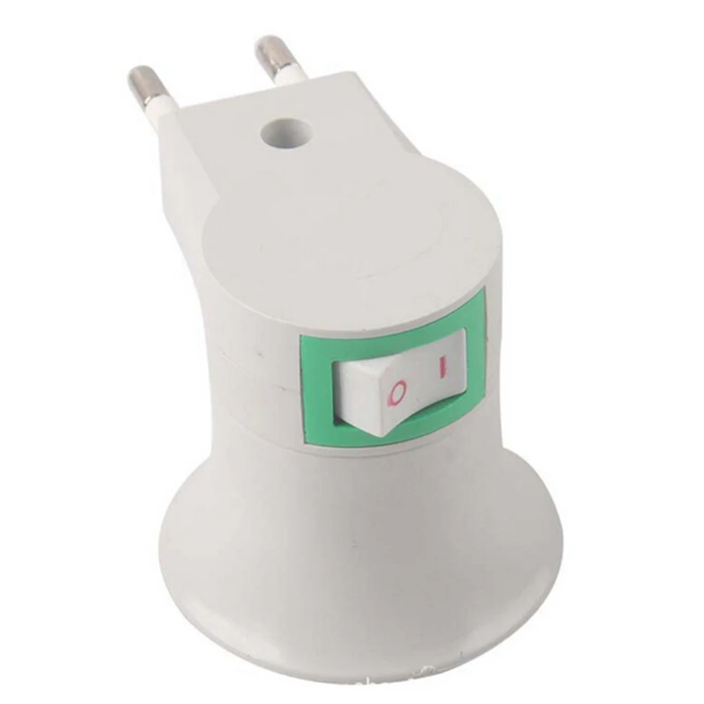 E27 EU plug adapter with power on-off Flexible control switch LED Light Bulb Lamp Base Holder Screw Socket Adapter 1pc
E27 EU plug adapter with power on-off Flexible control switch LED Light Bulb Lamp Base Holder Screw Socket Adapter 1pc