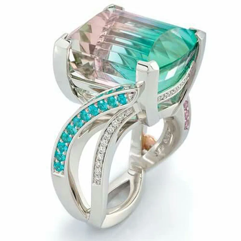 Luxury Ring Purple Green Zircon Crystal Stone Personalized Wedding Rings for Women Accessory Morganite Ring Anel Zirconia H5X998
Luxury Ring Purple Green Zircon Crystal Stone Personalized Wedding Rings for Women Accessory Morganite Ring Anel Zirconia H5X998