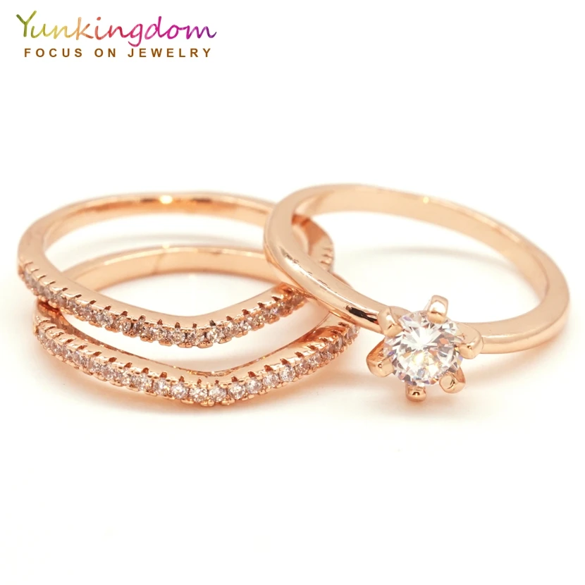 Yunkingdom good quality round cubic zirconia ring set for women fashion jewelry party ring 3pcs/lot K2247
Yunkingdom good quality round cubic zirconia ring set for women fashion jewelry party ring 3pcs/lot K2247