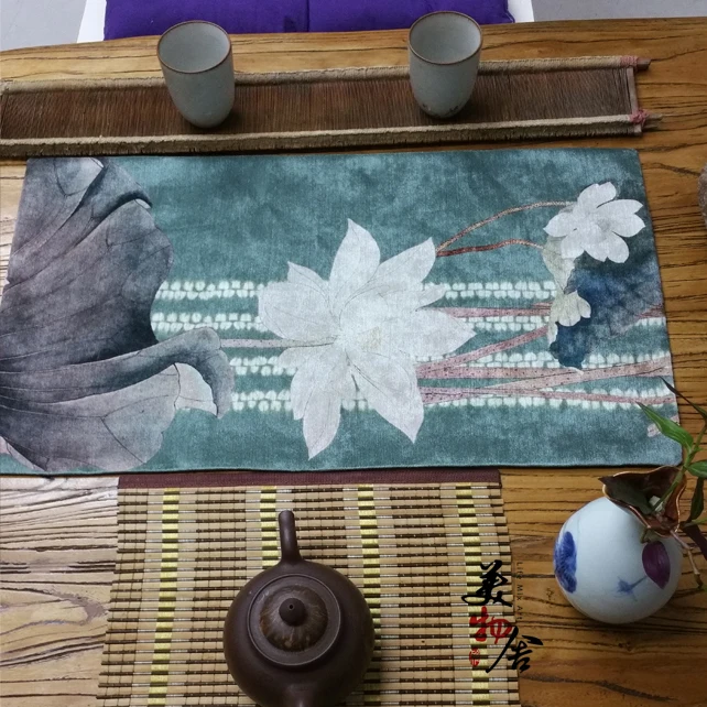 Lotus tea table mat mat Zen Kung Fu tea tea accessories lotus tea pad 4 can be customized
Lotus tea table mat mat Zen Kung Fu tea tea accessories lotus tea pad 4 can be customized
