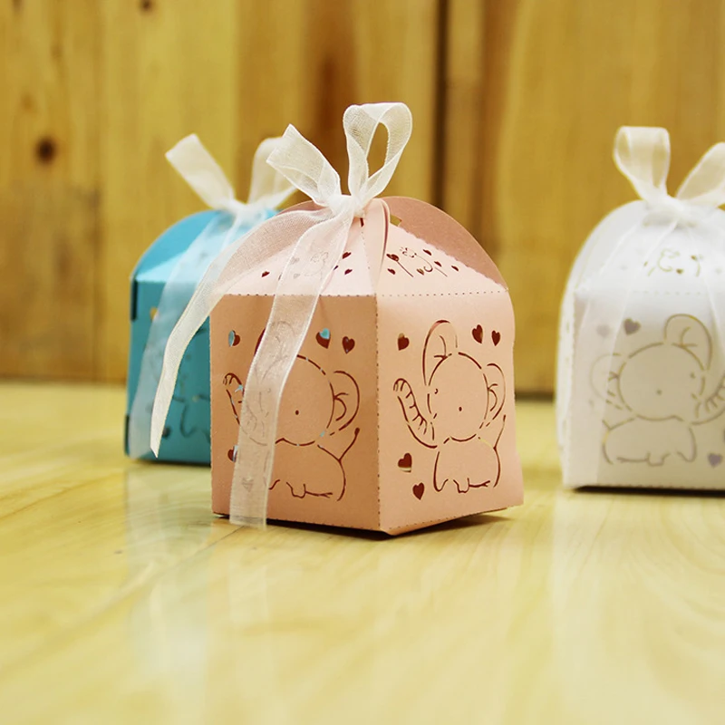 50pcs Elephant Paper Gift Box Laser Cut Hollow Carriage Favors Candy Boxes Baby Shower Wedding Decoration Event Party Supplies
50pcs Elephant Paper Gift Box Laser Cut Hollow Carriage Favors Candy Boxes Baby Shower Wedding Decoration Event Party Supplies