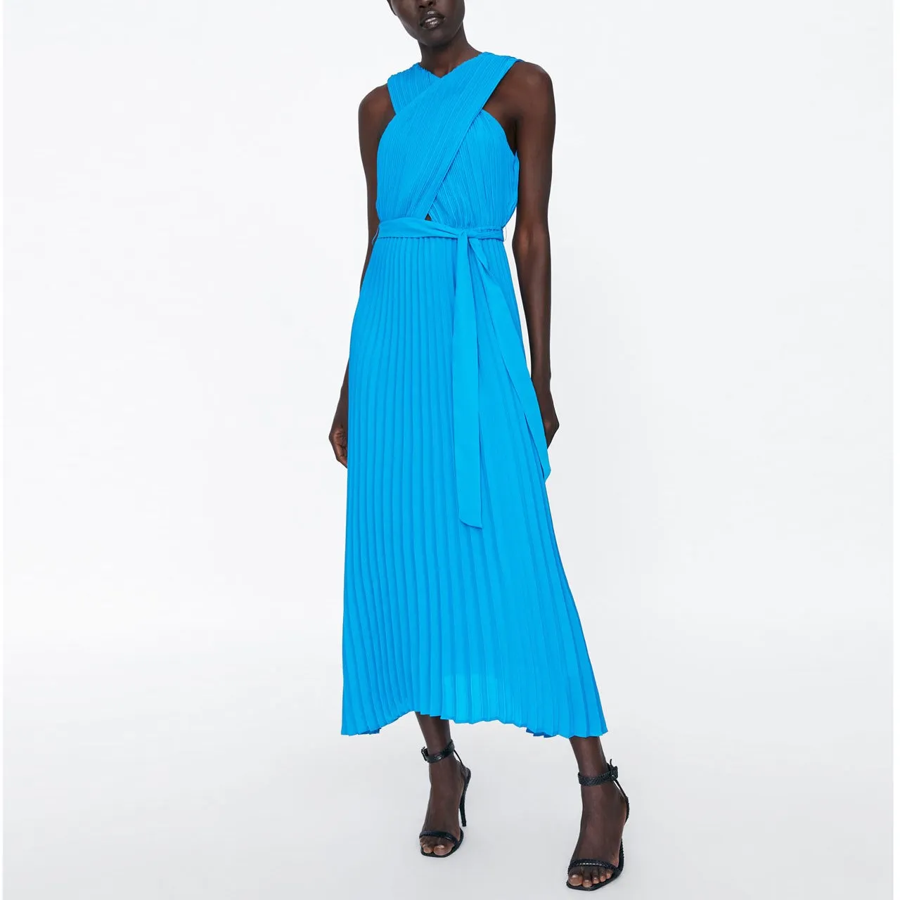 Ladies Solid Color Long Dresses Women Fashion Sleeveless Dress Summer Women Elegant Loose Female Dress
Ladies Solid Color Long Dresses Women Fashion Sleeveless Dress Summer Women Elegant Loose Female Dress