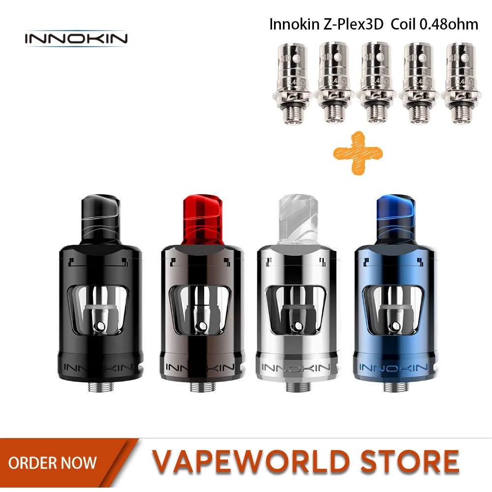 Original Innokin Zlide Tank with 5Pcs Z-Plex3D Coil Core 0.48ohm Vape Atomizer 2ml Electronic Cigarette VS Uwell Crown 4 Tank
Original Innokin Zlide Tank with 5Pcs Z-Plex3D Coil Core 0.48ohm Vape Atomizer 2ml Electronic Cigarette VS Uwell Crown 4 Tank