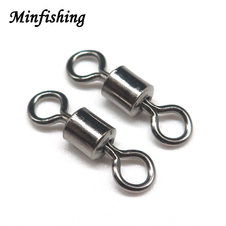 Minfishing 100pcs/lot Rolling Swivels MS ball bearing Fishing Swivels Snap Barrel Fishing Accessorries Fishing Hook
Minfishing 100pcs/lot Rolling Swivels MS ball bearing Fishing Swivels Snap Barrel Fishing Accessorries Fishing Hook
