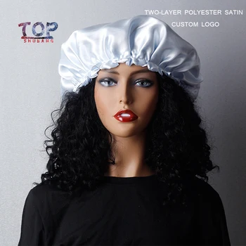 Custom LOGO Sky Blue Bonnet double layer human Virgin hair extensions/Hair wigs sleep satin silk bonnet cap 
Custom LOGO Sky Blue Bonnet double layer human Virgin hair extensions/Hair wigs sleep satin silk bonnet cap