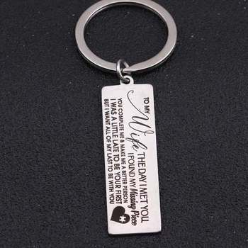 I Found My Missing Piece Pendulous Gift to Own Wife in Valentine`s Day Key Ring Keychain Bag Charm Memorized Day Love You
I Found My Missing Piece Pendulous Gift to Own Wife in Valentine`s Day Key Ring Keychain Bag Charm Memorized Day Love You