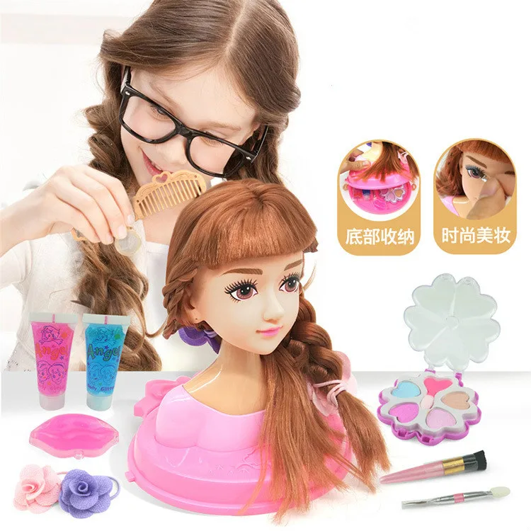 Girls Beauty and Fashion Hairdressing Set with Doll Model Make-up Pretend Toy Kids Creative Hairstyle DIY Kit Educational Toy 
Girls Beauty and Fashion Hairdressing Set with Doll Model Make-up Pretend Toy Kids Creative Hairstyle DIY Kit Educational Toy