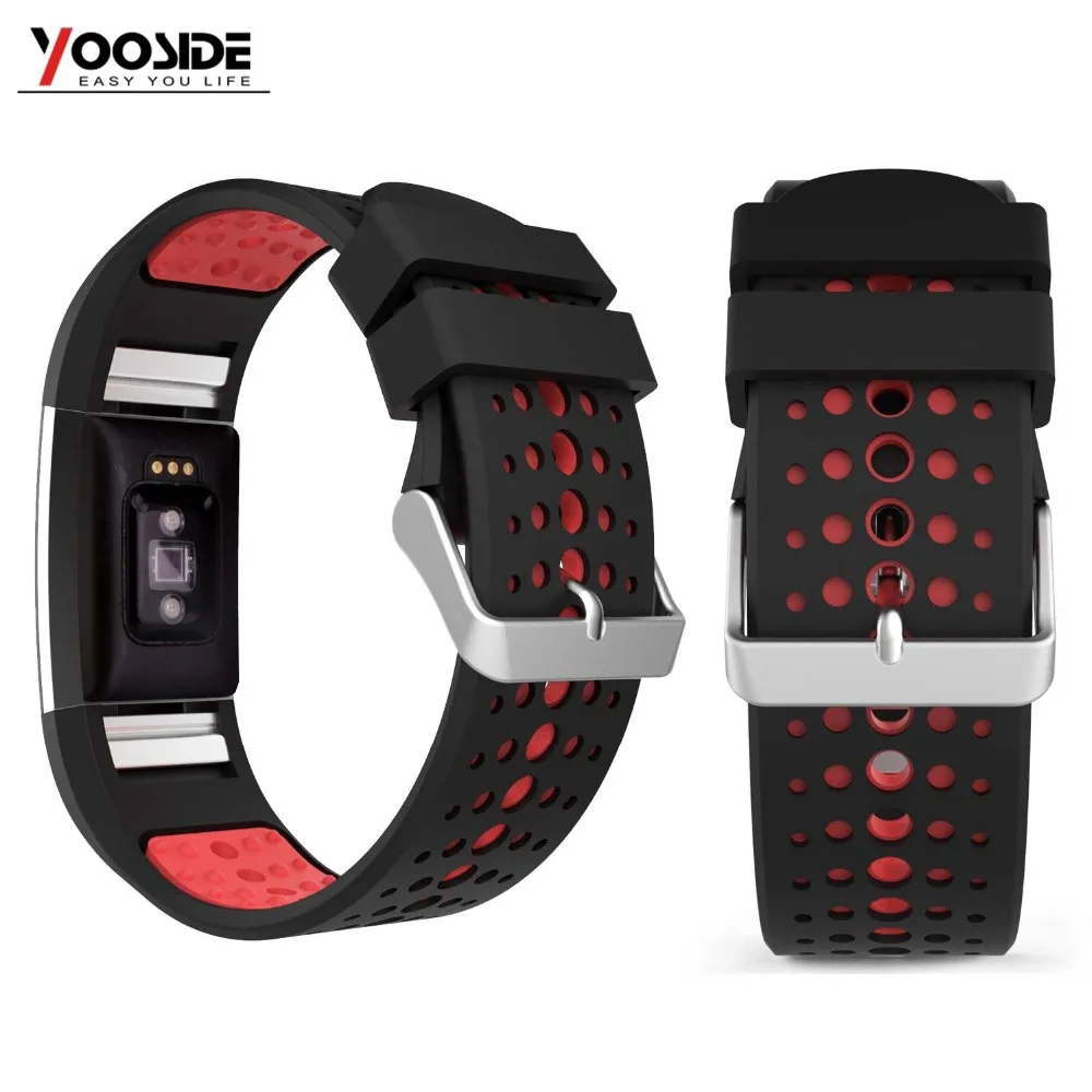 YOOSIDE Soft Silicone Adjustable Waterproof Sport Watch Wrist Strap Band for Fitbit Charge 2/Charge 2 HR Replacement Wristband
YOOSIDE Soft Silicone Adjustable Waterproof Sport Watch Wrist Strap Band for Fitbit Charge 2/Charge 2 HR Replacement Wristband