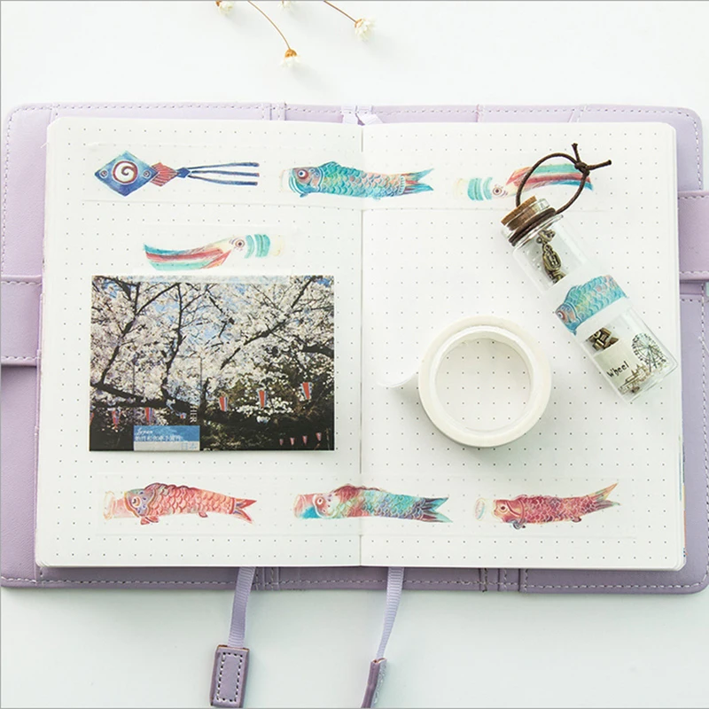 20mm * 7m kawaii Carp Washi Tape DIY decoration scrapbooking planner masking tape adhesive tape label sticker stationery 
20mm * 7m kawaii Carp Washi Tape DIY decoration scrapbooking planner masking tape adhesive tape label sticker stationery