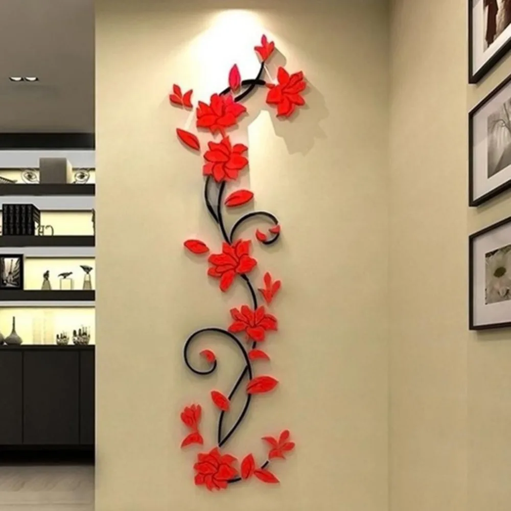 3D Vase Flower Tree DIY Removable Art Acryli Wall Stickers Decal Mural Home Decor For Home Bedroom TV Background Decoration
3D Vase Flower Tree DIY Removable Art Acryli Wall Stickers Decal Mural Home Decor For Home Bedroom TV Background Decoration