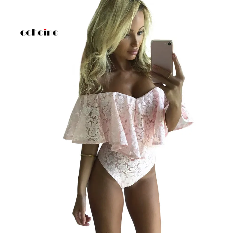 Echoine Women Fashion Jumpsuit Floral Lace Ruffles Slash Neck Off Shoulder Back Sexy Bodysuits Slim Briefs Rompers Streetwear
Echoine Women Fashion Jumpsuit Floral Lace Ruffles Slash Neck Off Shoulder Back Sexy Bodysuits Slim Briefs Rompers Streetwear