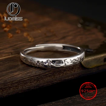 Buddha 100% Real S925 Thai Silver Six Words of Mantra Rings for Women Jewelry Adjustable Size
Buddha 100% Real S925 Thai Silver Six Words of Mantra Rings for Women Jewelry Adjustable Size
