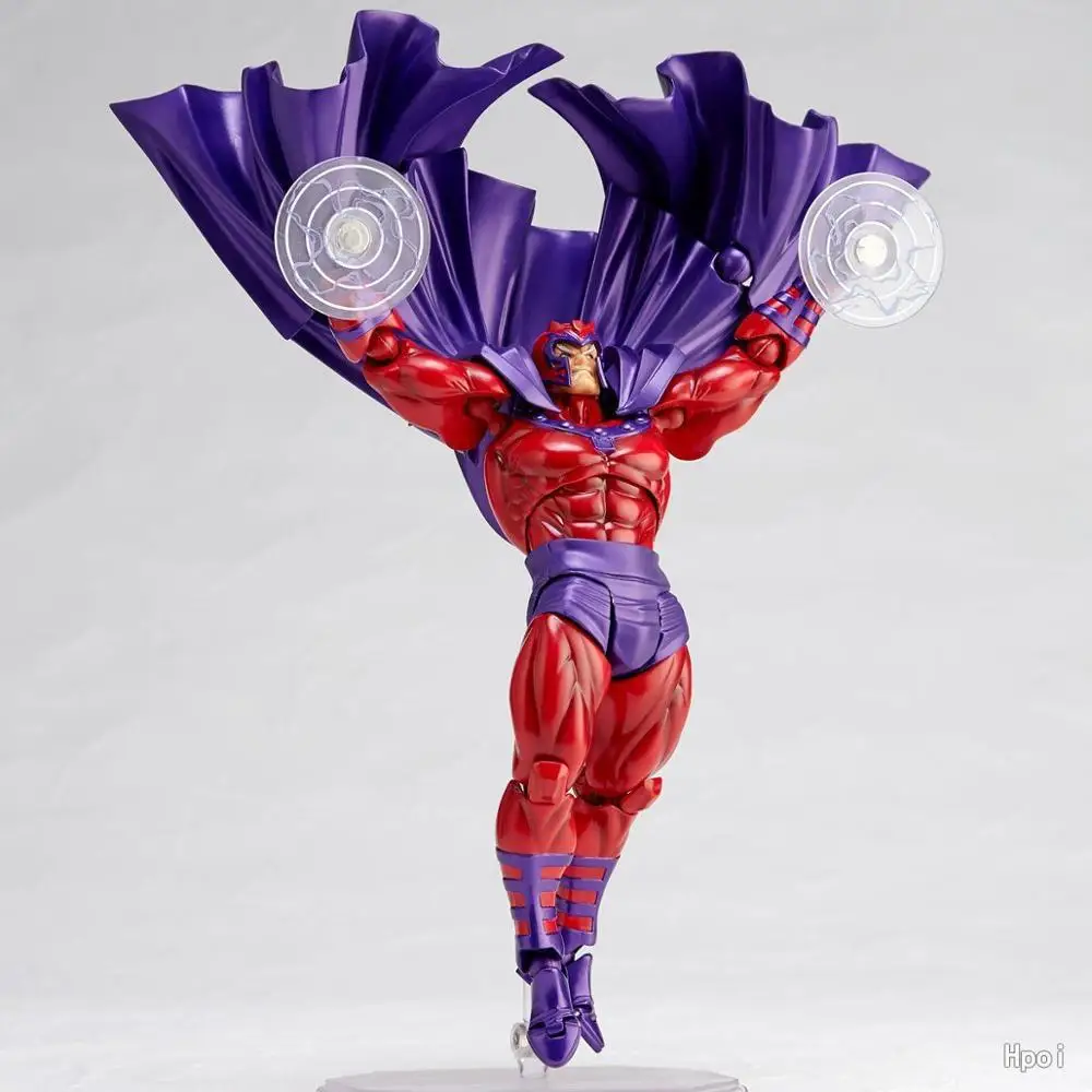 

New Hot! 14CM Amazing Yamaguchi Revoltech Series NO.006 Magneto Hero Figure PVC Action Figure Collectible Model Toy Kids Doll