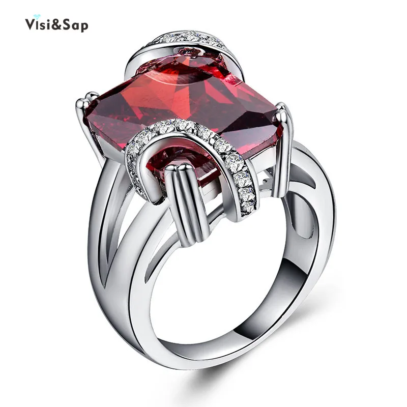 Visisap Simple Square Red Violet Zircon Rings for Women Fashion Birthday Party Gift Anniversary Ring Jewelry Dropshipping B877 
Visisap Simple Square Red Violet Zircon Rings for Women Fashion Birthday Party Gift Anniversary Ring Jewelry Dropshipping B877