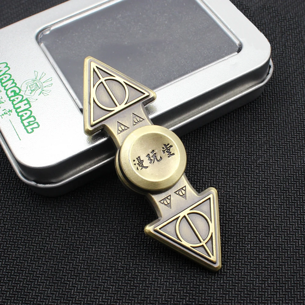 Harri Potter Hand Spinner Deathly Hallows Fidget Spinner Bronze Figet Spiner EDC Finger Spinner+Box Cube EDC Anti-stress Toy Hot
Harri Potter Hand Spinner Deathly Hallows Fidget Spinner Bronze Figet Spiner EDC Finger Spinner+Box Cube EDC Anti-stress Toy Hot