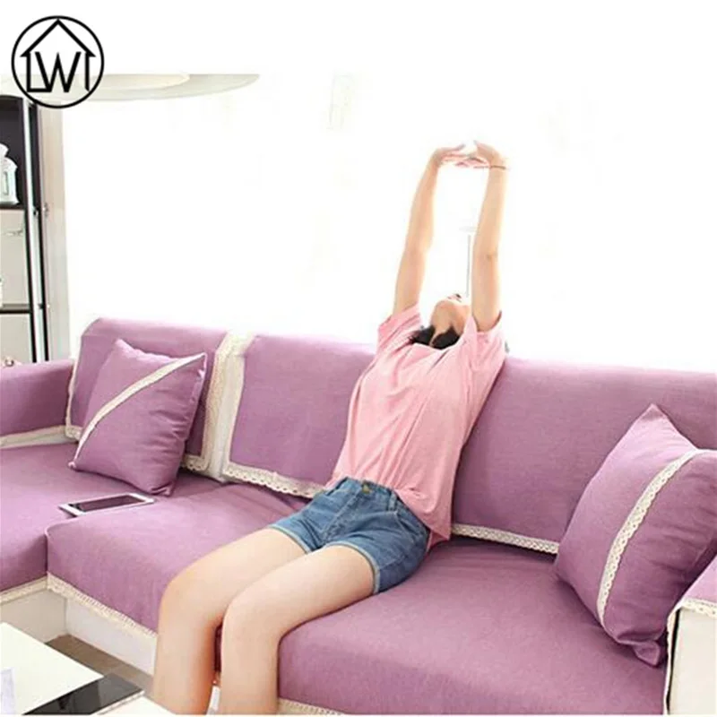 American modern Style Solid Color Sofa Cover Wrinkle Slip Sofa Towel Cotton/linen Slipcovers Sectional Sofa Four Seasons Usage
American modern Style Solid Color Sofa Cover Wrinkle Slip Sofa Towel Cotton/linen Slipcovers Sectional Sofa Four Seasons Usage